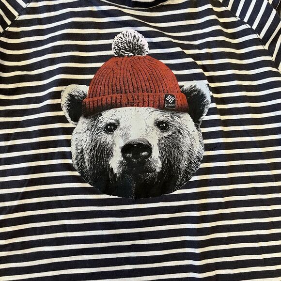 Columbia UnBearable Soft Striped Women’s Tee size medium - Picture 2 of 13